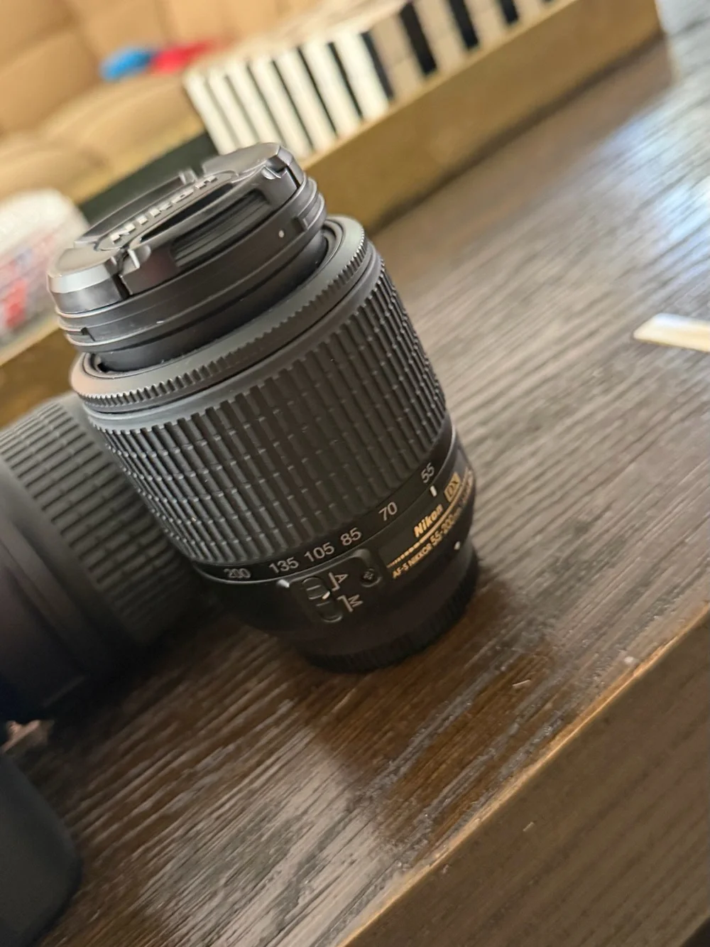 Nikon DSLR Camera in Black with Black Lens